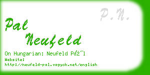 pal neufeld business card